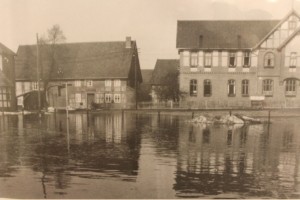 Ort des Großbrandes an der Langen Straße